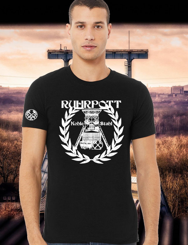 Ruhrpott Kumpel Premium T-Shirt "Kohle, Stahl"