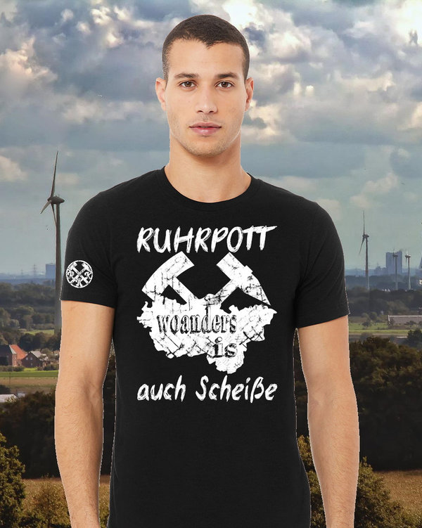 Ruhrpott Premium T-Shirt "Woanders is auch Scheisse"