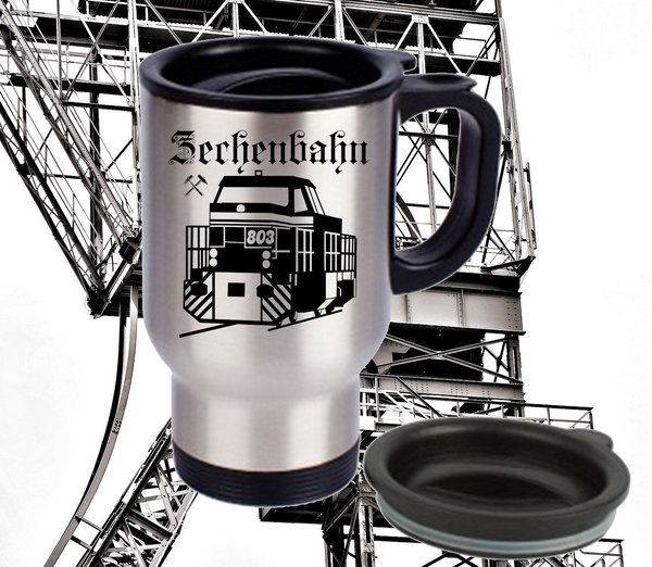 Bergbau Edelstahl Thermobecher "Zechenbahn 803"