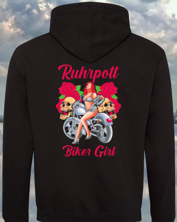 Ruhrpott Hoodie Biker Girl "Roses"