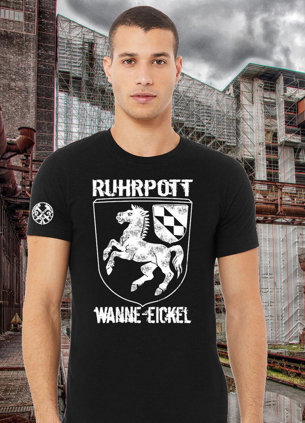 Ruhrpott SALE T-Shirt "Wanne Eickel Wappen" L